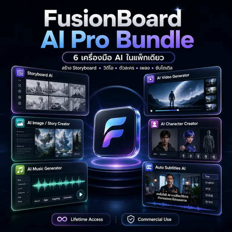 FusionBoard AI Pro Bundle ตลอดชีพ