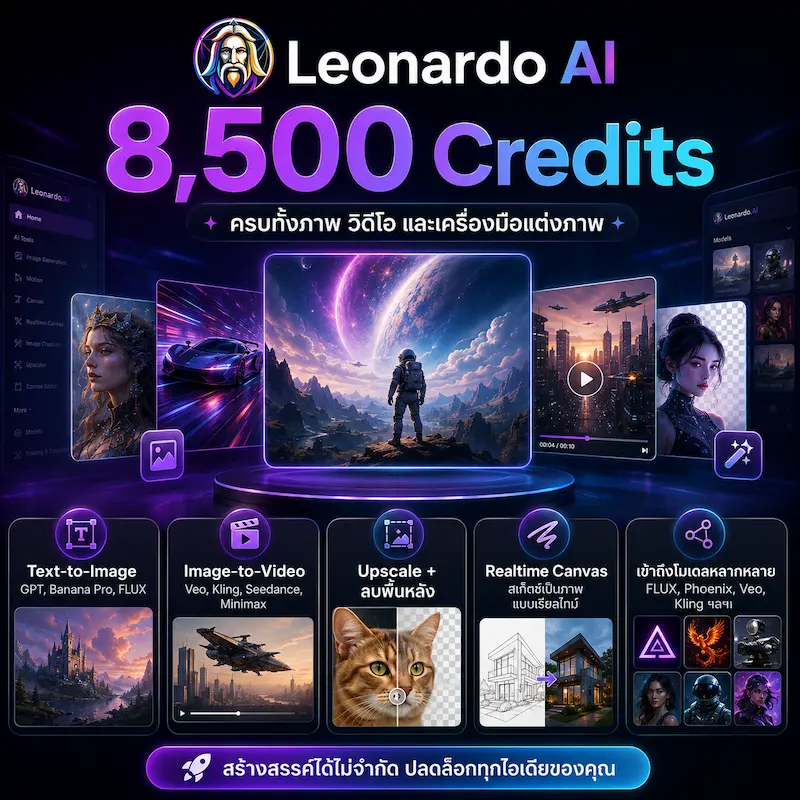 Leonardo AI 8,500 credit